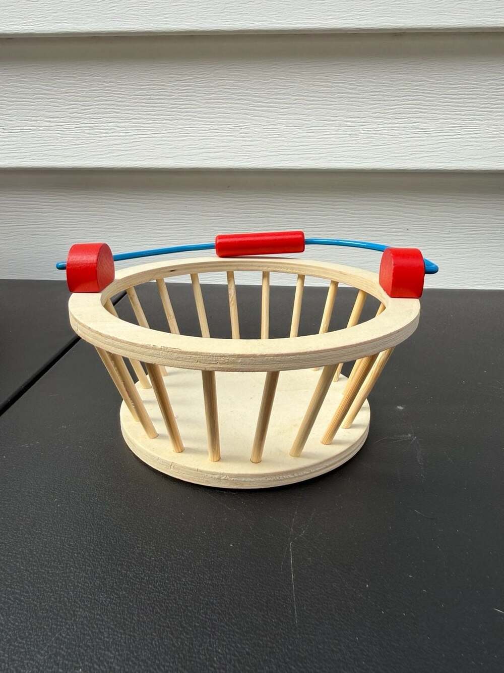 Melissa & Doug Wooden Play Food Basket